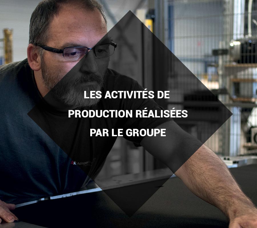 Les activités de production réalisées par le groupe